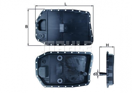 HX154 MAHLE Фильтр масляный АКПП BMW (пр-во KNECHT-MAHLE)