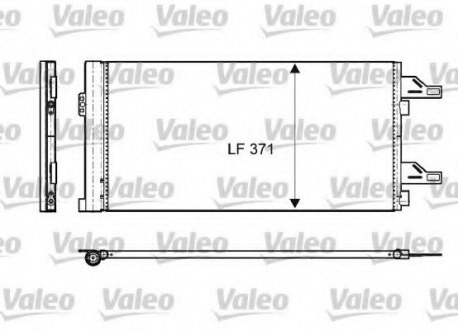 814085 VALEO  Радиатор кондиционера