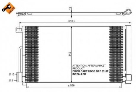 35777 NRF Радиатор кондиционера EASY FIT