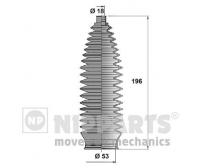 N2845007 Nipparts  Пильовик рульового механізма