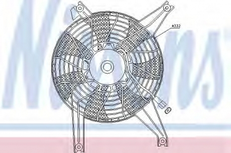 85383 Nissens Вентилятор радиатора MITSUBISHI PAJERO (V60, 70) (00-) (пр-во Nissens)