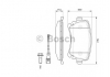 0986494108 Bosch Колодка торм. VW T5 (7HM), T5 (7HB, 7HJ) задн. (пр-во Bosch) (фото 5)