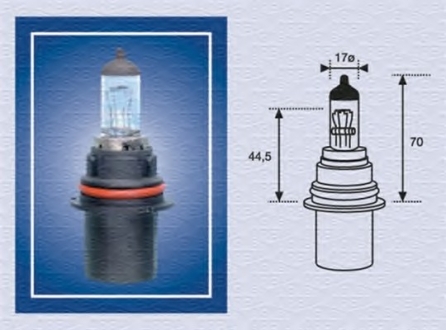 002555200000 MAGNETI MARELLI Лампа накаливания HB1 12V 65/45W P29T (пр-во Magneti Marelli)