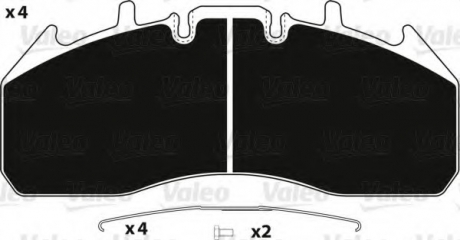 882246 VALEO  Колодки тормозные