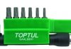 GAAL0801 Toptul Набор бит 1/4" TORX T10H-T40H + Гобр.перех. 8ед. GAAL0801(TOPTUL) (фото 1)