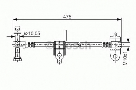 1 987 481 045 Bosch Шланг гальмівний