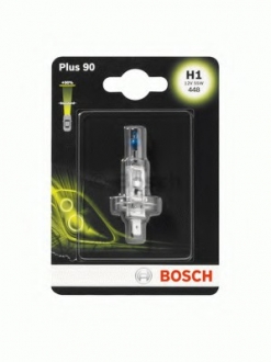 1987301076 Bosch Лампа розжарювання Н1 12V 55W P14,5s plus 90 (вир-во Bosch)