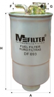 DF693 MFILTER Фільтр палив. AUDI, VW (вир-во M-Filter)