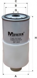 DF304 MFILTER Фильтр топл. AUDI, VW (пр-во M-Filter)