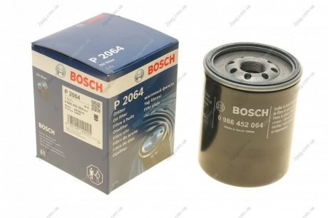 0 986 452 064 Bosch Фильтр масляный MAZDA 626 2.0D 87-97, MITSUBISHI GALANT 2.0TD 96-04 (пр-во BOSCH)