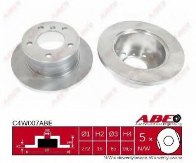 Гальмівний диск C4W007ABE