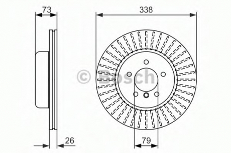 0 986 479 773 Bosch Диск гальмівний