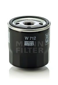 W 712 MANN Фильтр масляный двигателя (пр-во MANN)