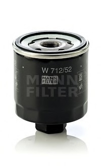 W 712/52 MANN Фильтр масляный двигателя (пр-во MANN)