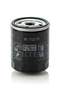 W 712/73 MANN Фильтр масляный двигателя (пр-во MANN)