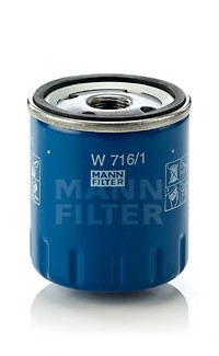 W 716/1 MANN Фильтр масляный двигателя PSA, FIAT (пр-во MANN)
