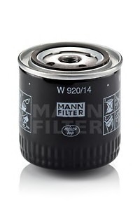 W 920/14 MANN Фильтр масляный двигателя (пр-во MANN)