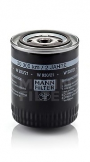 W 930/21 MANN Фильтр масляный двигателя (пр-во MANN)