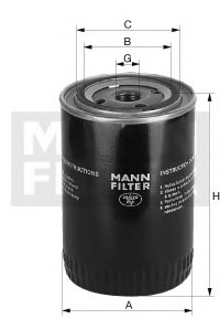 WP 928/81 MANN Фільтр масляний двигуна (вир-во MANN)