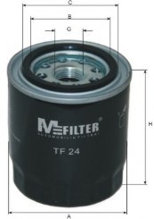 TF24 MFILTER Фильтр масляный двигателя OPEL, KIA, MITSUBISHI (пр-во M-filter)