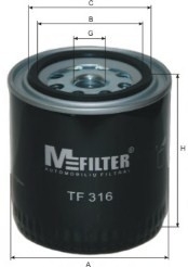 TF316 MFILTER Фільтр масляний