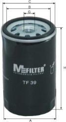 TF39 MFILTER Фильтр масляный двигателя AUDI, VW (пр-во M-Filter)