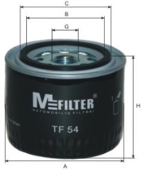 TF54 MFILTER Фильтр масляный двигателя VOLVO (пр-во M-filter)