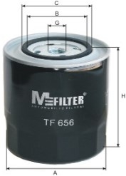 TF656 MFILTER Фільтр масляний двигуна VW T4 (вир-во M-Filter)