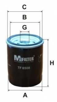 TF6508 MFILTER Фильтр масляный двигателя MITSUBISHI Lancer (пр-во M-filter)