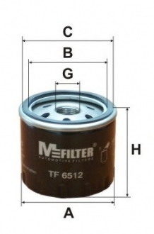 TF6512 MFILTER Фильтр масляный двигателя OPEL Vivaro (пр-во M-filter)
