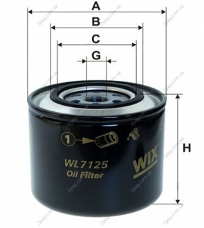 WL7125 WIXFILTRON Фільтр масляний