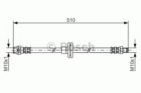 1987476056 Bosch Тормозной шланг (пр-во Bosch)