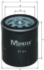 TF61 MFILTER Фильтр масляный двигателя Citroen (пр-во M-Filter)