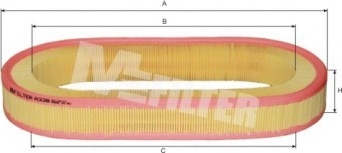 A338 MFILTER Фільтр повітряний MB W201 (вир-во M-filter)