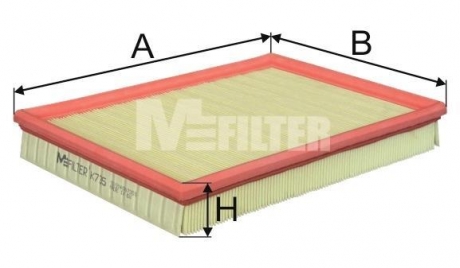 K735 MFILTER Фільтр повітряний Opel AstraG 2,2i, Zafira (вир-во M-filter)