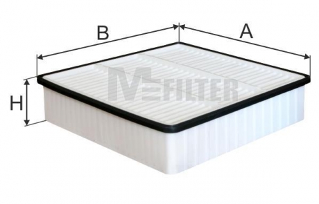 K7059 MFILTER Фильтр воздушный MITSUBISHI LANCER VI, VII 1.3-2.0 95-, COLT V 1.3-1.6 -04 (пр-во M-FILTER)