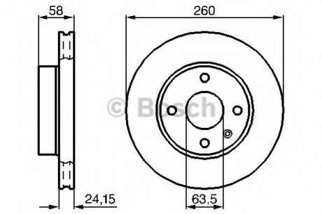 0986478346 Bosch Тормозной диск