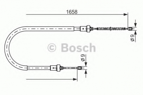 1987482234 Bosch Трос ручного гальма
