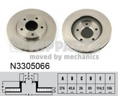 N3305066 Nipparts  Гальмівний диск