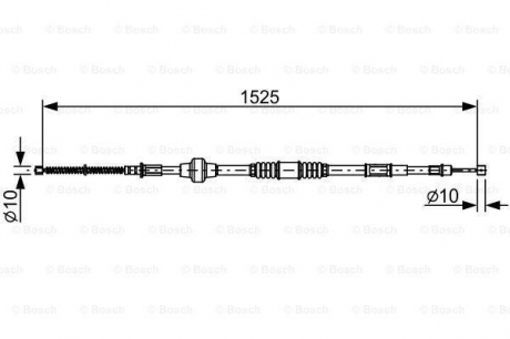 1987482534 Bosch Трос ручного гальма