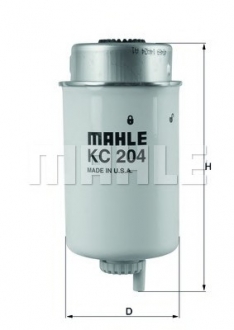 KC204 MAHLE Фільтр паливний FORD TRANSIT 2.0-2.4 DI 00-06 (вир-во KNECHT-MAHLE)