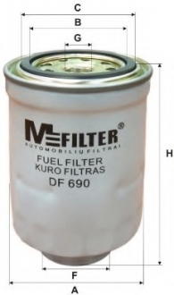 DF690 MFILTER Фильтр топл. TOYOTA; FORD; MAZDA (пр-во M-Filter)