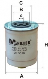 DF3518 MFILTER Фільтр палив. FORD Transit 2.5 (вир-во M-Filter)