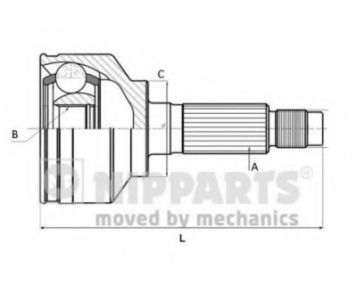 J2823005 Nipparts  Шарнир приводного валу