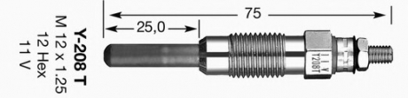 1250 NGK Свічка розжарювання