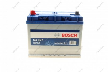 0 092 S40 270 Bosch Аккумулятор 70Ah-12v BOSCH (S4027) (261x175x220),L,EN630(Азия)