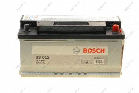 0 092 S30 120 Bosch Аккумулятор 88Ah-12v BOSCH (S3012) (353x175x175),R,EN740