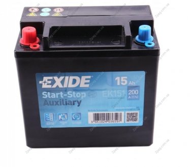 EK151 Exide Аккумулятор 15Ah-12v Exide AGM AUXILIARY (150х90х145),L,EN200