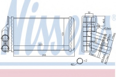 71157 Nissens Отопитель