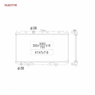 PL021771R KOYORAD Радіатор системи охолодження